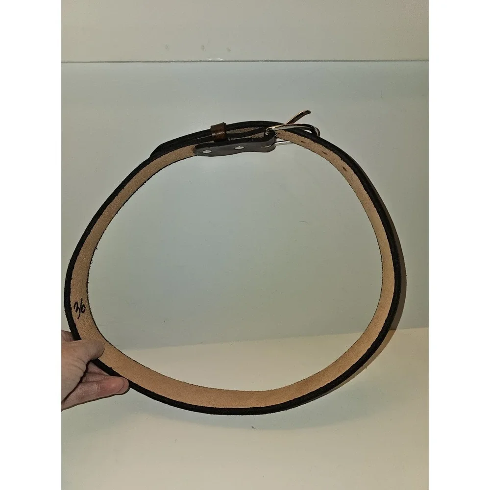 All Leather Brown Badic‎ Belt Size 36